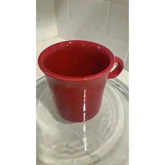Fiesta Scarlet Red Coffee Tea Mug Cup ~ Homer Laughlin USA ~ Fiestaware - Picture 2 of 7